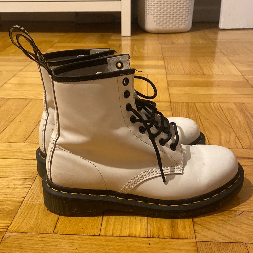 Dr. Marten’s white boots